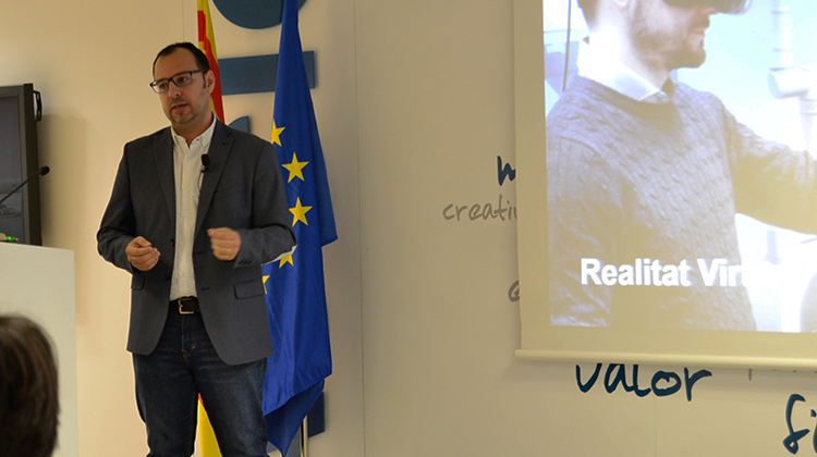 Xavier Riba, de l'empresa INNOVAE, eines de realitat virtual i augmentada a la indústria