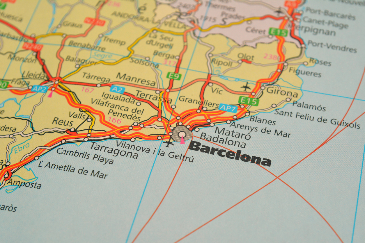 Barcelona Catalunya mapa