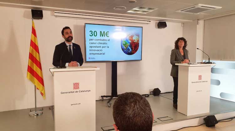 La Generalitat destinarà 30 MEUR a la innovació empresarial per combatre el canvi climàtic amb el nou programa ProACCIÓ Green