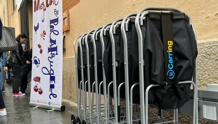 Carring implementa a Palafrugell un servei gratuït de carrets de la compra compartits amb tecnologia IoT per revitalitzar el comerç de proximitat 