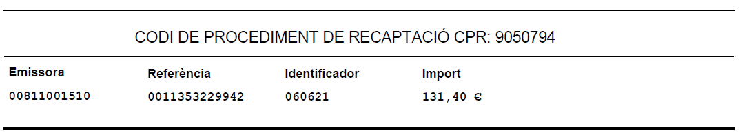 ingressos indeguts