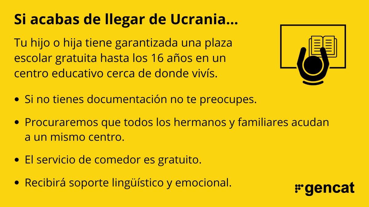 Escolarización de los niños ucranianos