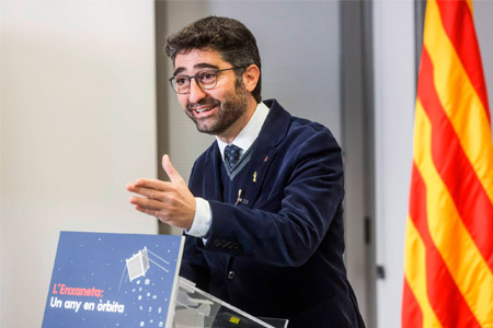 El vicepresident Jordi Puigneró durant la presentació