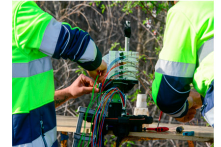 Instal·lació de fibra òptica