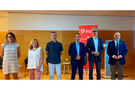 Foto de família dels assistents a l'acte