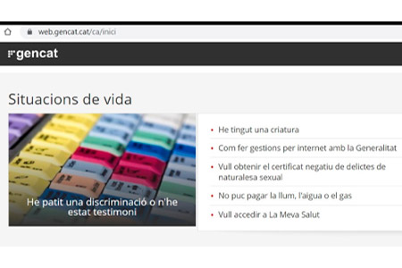 Imatge del nou apartat web Situacions de vida